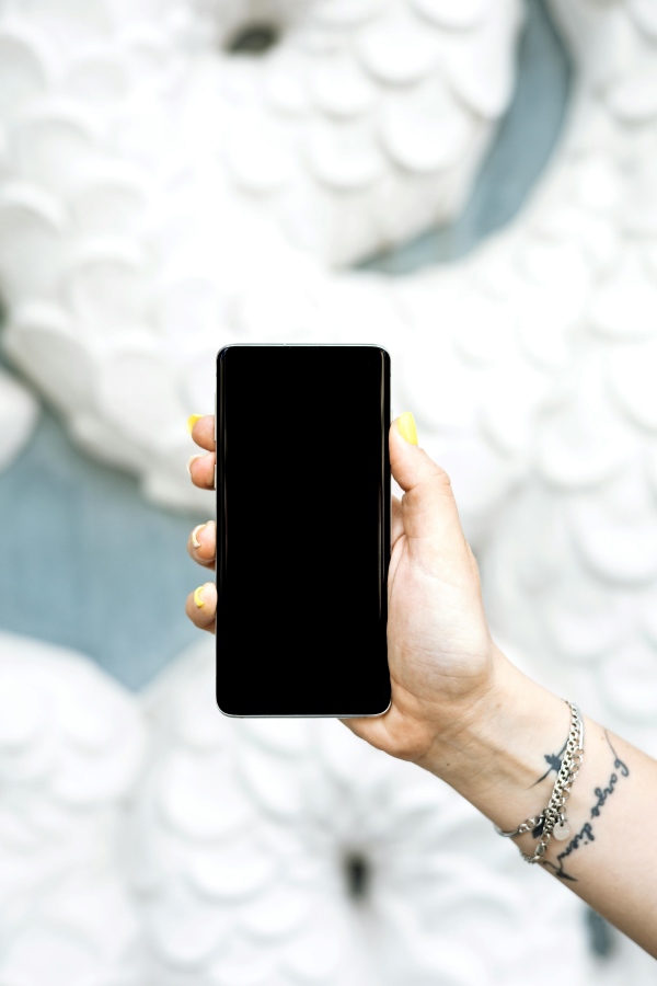 Smartphone staat uit